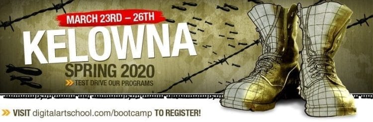 Kelowna Digital Bootcamp 2020 – March 23rd – 26th