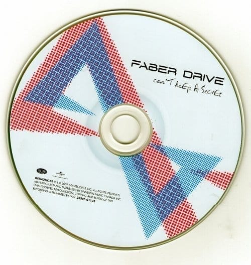 A cd with the words faber drive on it.