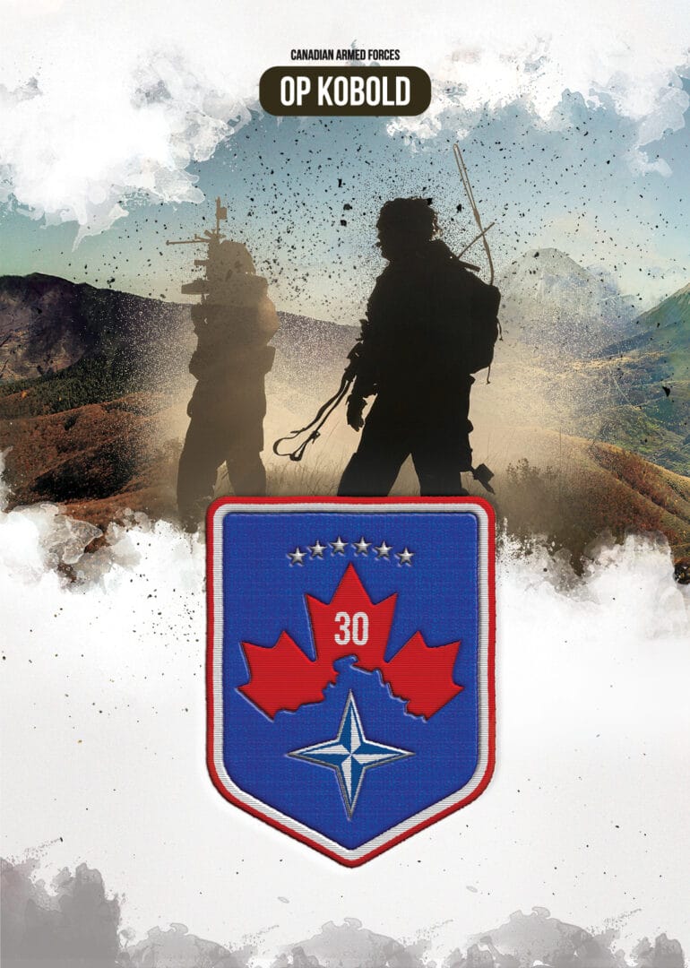 Patch design for the Canadian Army, designed by Centre for Arts and Technology Graphic & Web Design Grad, David Fenoulhet. 