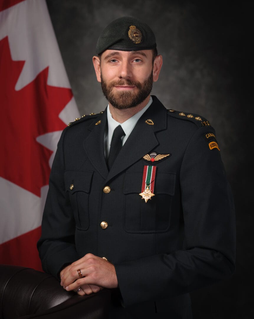 Centre for Arts and Technology grad, David Fenoulhet during his time in the Armed Forces.