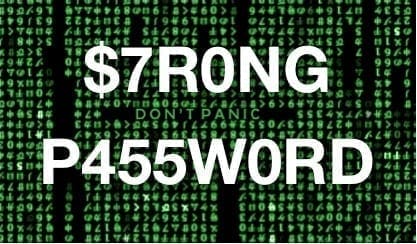 A green background with the words 7 strong p45word.